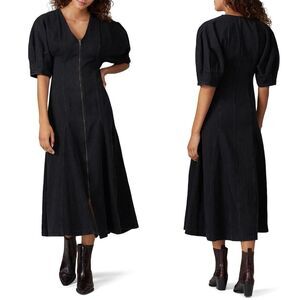 Mara Hoffman Black Denim Sophie Dress 6